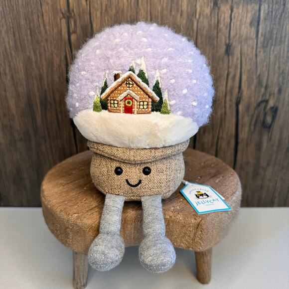 Jellycat Snow Globe FAST SHIP NEW Jellycat Christmas - Picture 1 of 9